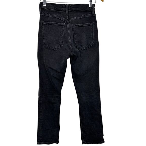 AGOLDE Riley High Rise Straight Crop Jeans in Panoramic Black size 25 - Picture 5 of 8